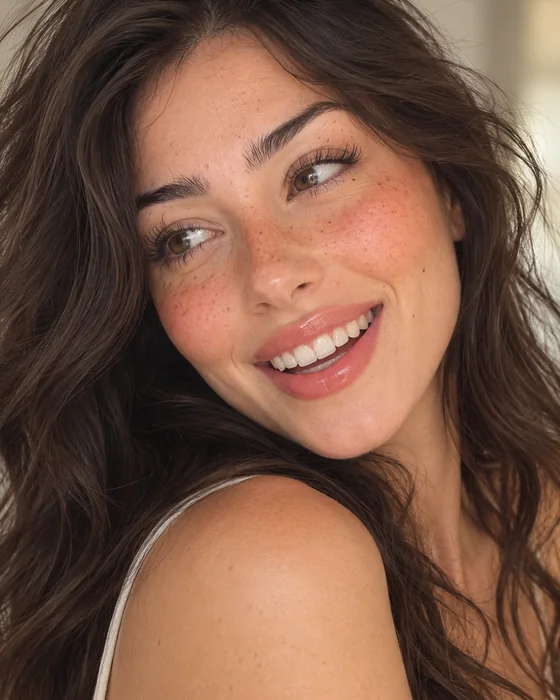 freckled sun look