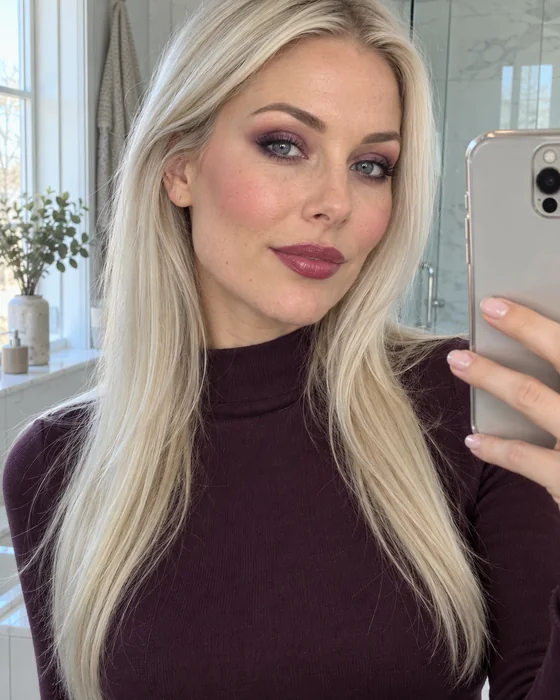 plum smoky look